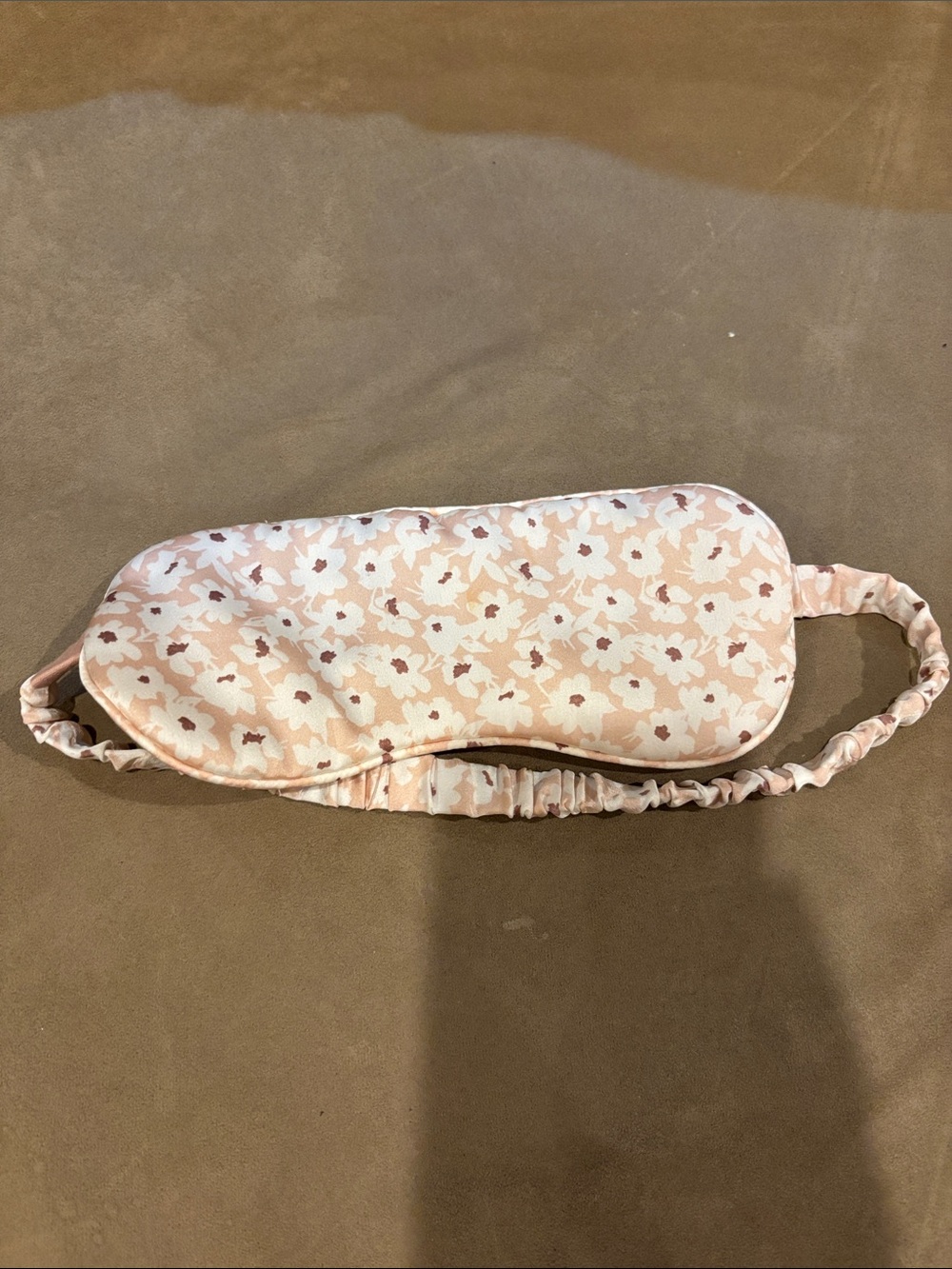 Floral Pink Satin Sleep Mask